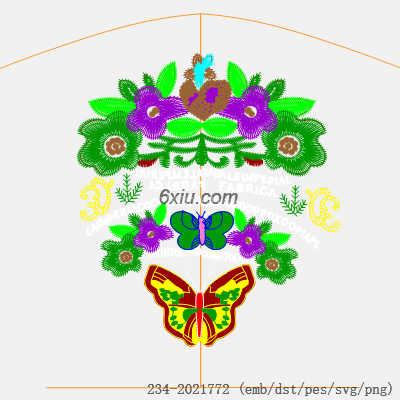 svg矢量绣花图下载