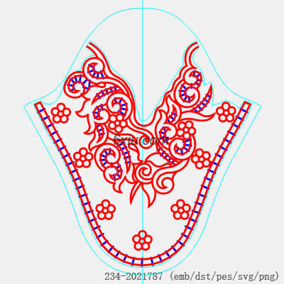 svg矢量绣花图下载