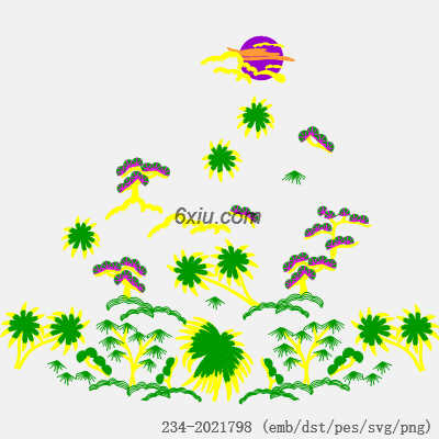 svg矢量绣花图下载