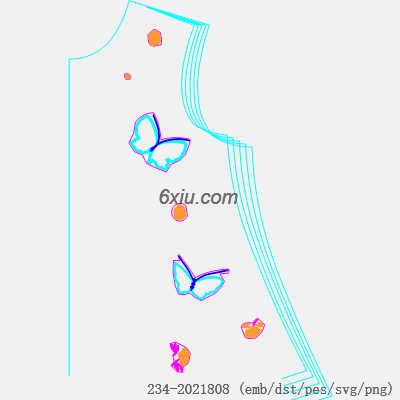 svg矢量绣花图下载