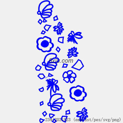 svg矢量绣花图下载