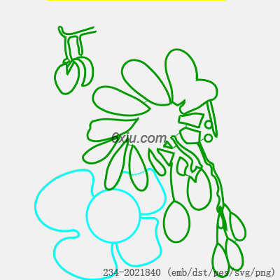 svg矢量绣花图下载