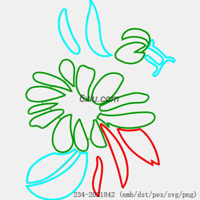 svg矢量绣花图下载
