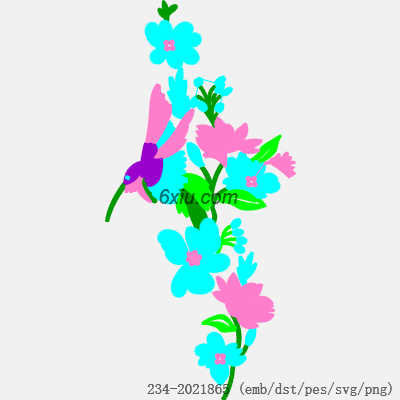 svg矢量绣花图下载