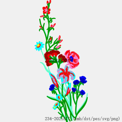 svg矢量绣花图下载