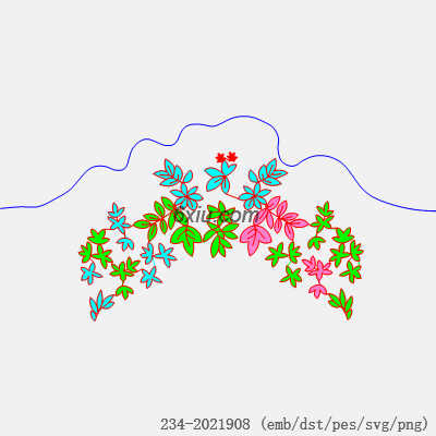 svg矢量绣花图下载