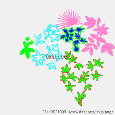 svg矢量绣花图下载