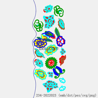 svg矢量绣花图下载