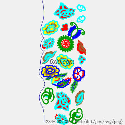 svg矢量绣花图下载