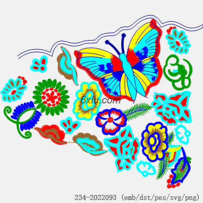 svg矢量绣花图下载