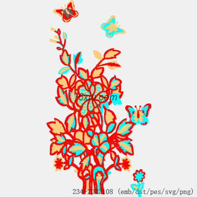 svg矢量绣花图下载