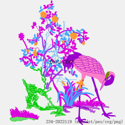 svg矢量绣花图下载