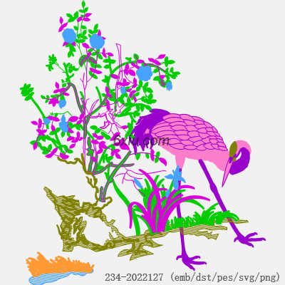 svg矢量绣花图下载