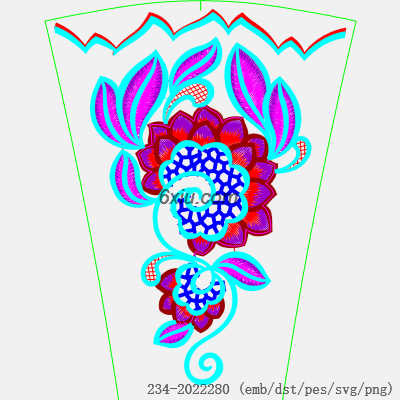 svg矢量绣花图下载
