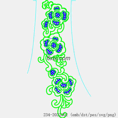 svg矢量绣花图下载