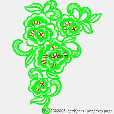 svg矢量绣花图下载