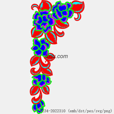 svg矢量绣花图下载