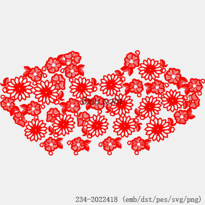 svg矢量绣花图下载