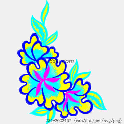 svg矢量绣花图下载
