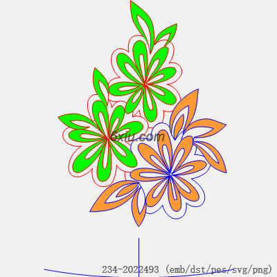 svg矢量绣花图下载