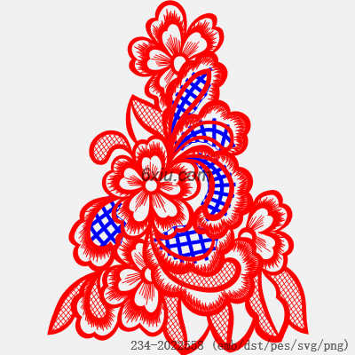 svg矢量绣花图下载