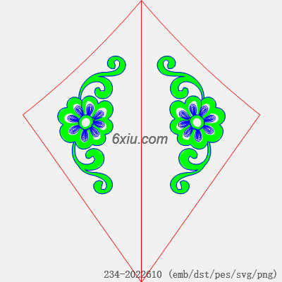 svg矢量绣花图下载