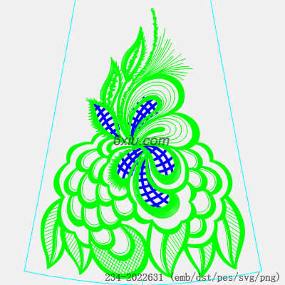 svg矢量绣花图下载