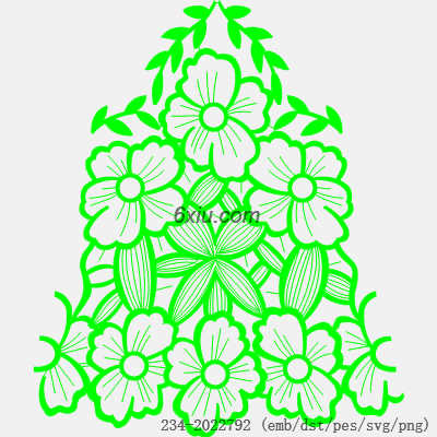 svg矢量绣花图下载