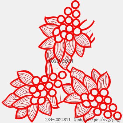 svg矢量绣花图下载