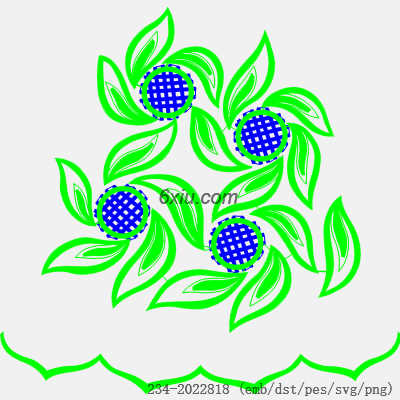svg矢量绣花图下载