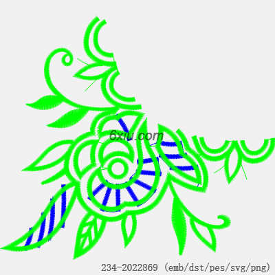 svg矢量绣花图下载
