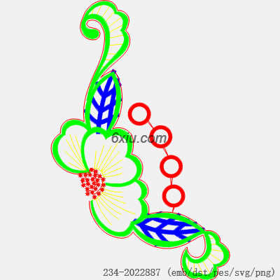 svg矢量绣花图下载