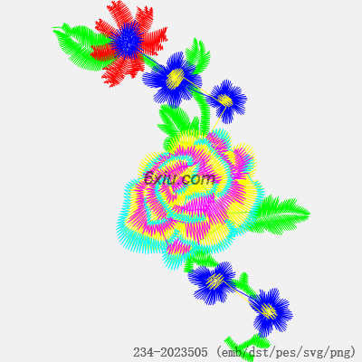 svg矢量绣花图下载