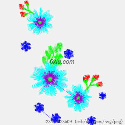 svg矢量绣花图下载