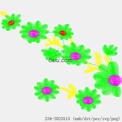 svg矢量绣花图下载