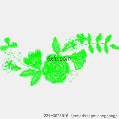 svg矢量绣花图下载