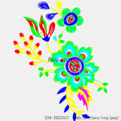 svg矢量绣花图下载
