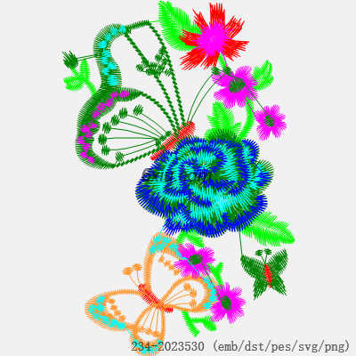 svg矢量绣花图下载