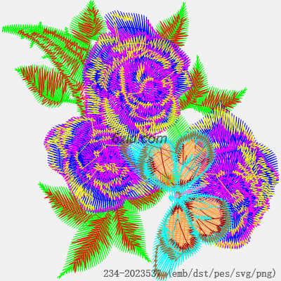 svg矢量绣花图下载