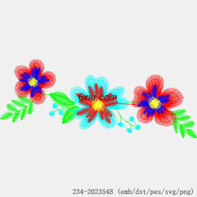svg矢量绣花图下载