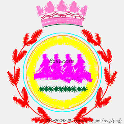 svg矢量绣花图下载