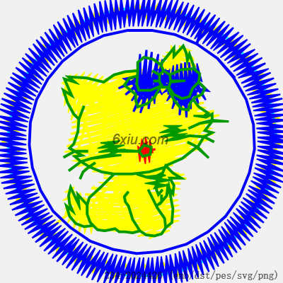 svg矢量绣花图下载
