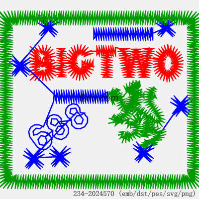 svg矢量绣花图下载