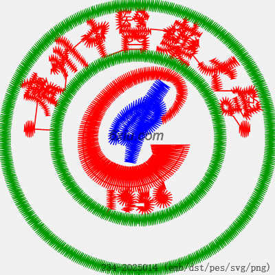 svg矢量绣花图下载