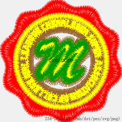 svg矢量绣花图下载