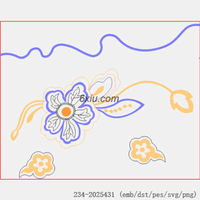 svg矢量绣花图下载