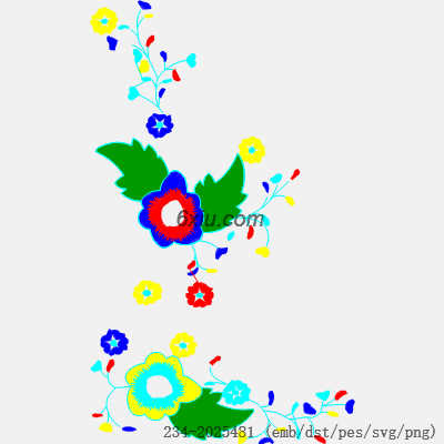 svg矢量绣花图下载