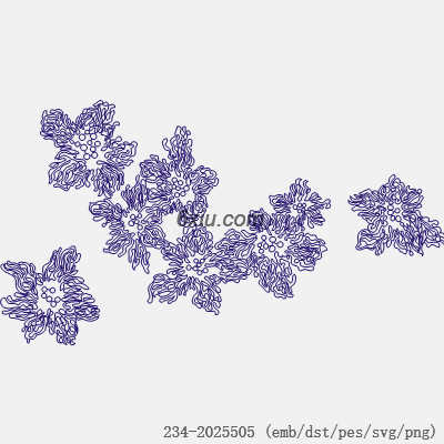 svg矢量绣花图下载