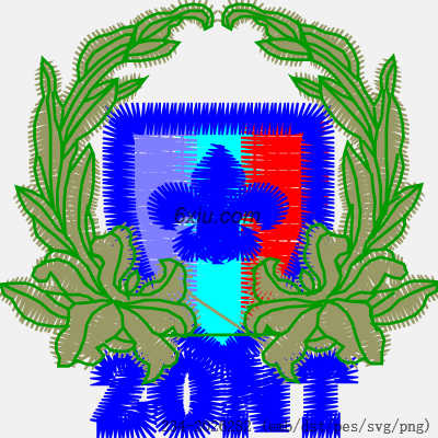 svg矢量绣花图下载