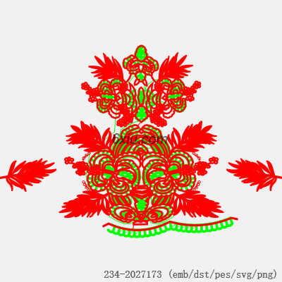svg矢量绣花图下载